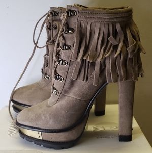 B Brian Atwood Tempesta Suede Platform Boot